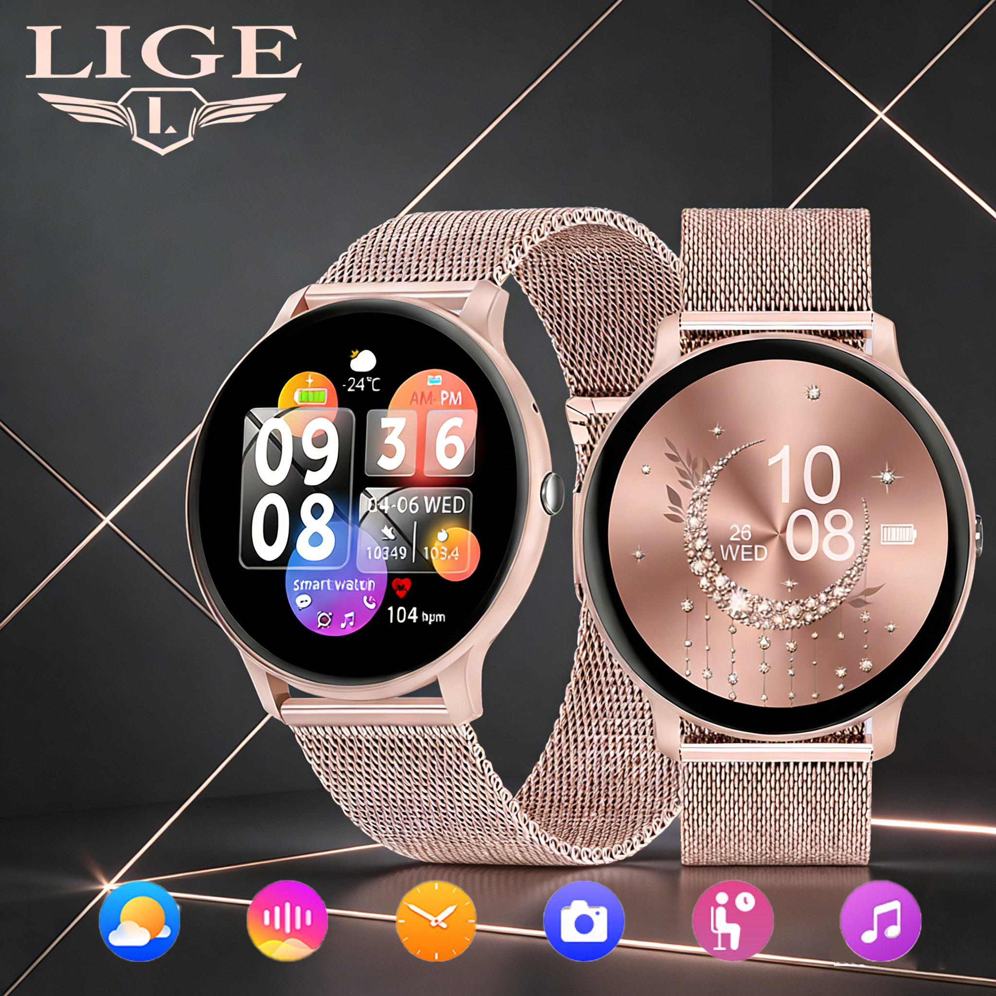 LIGE 2026 Sports Fitness Watch - Smartwatch Latest Watches For Men recensie en prijs