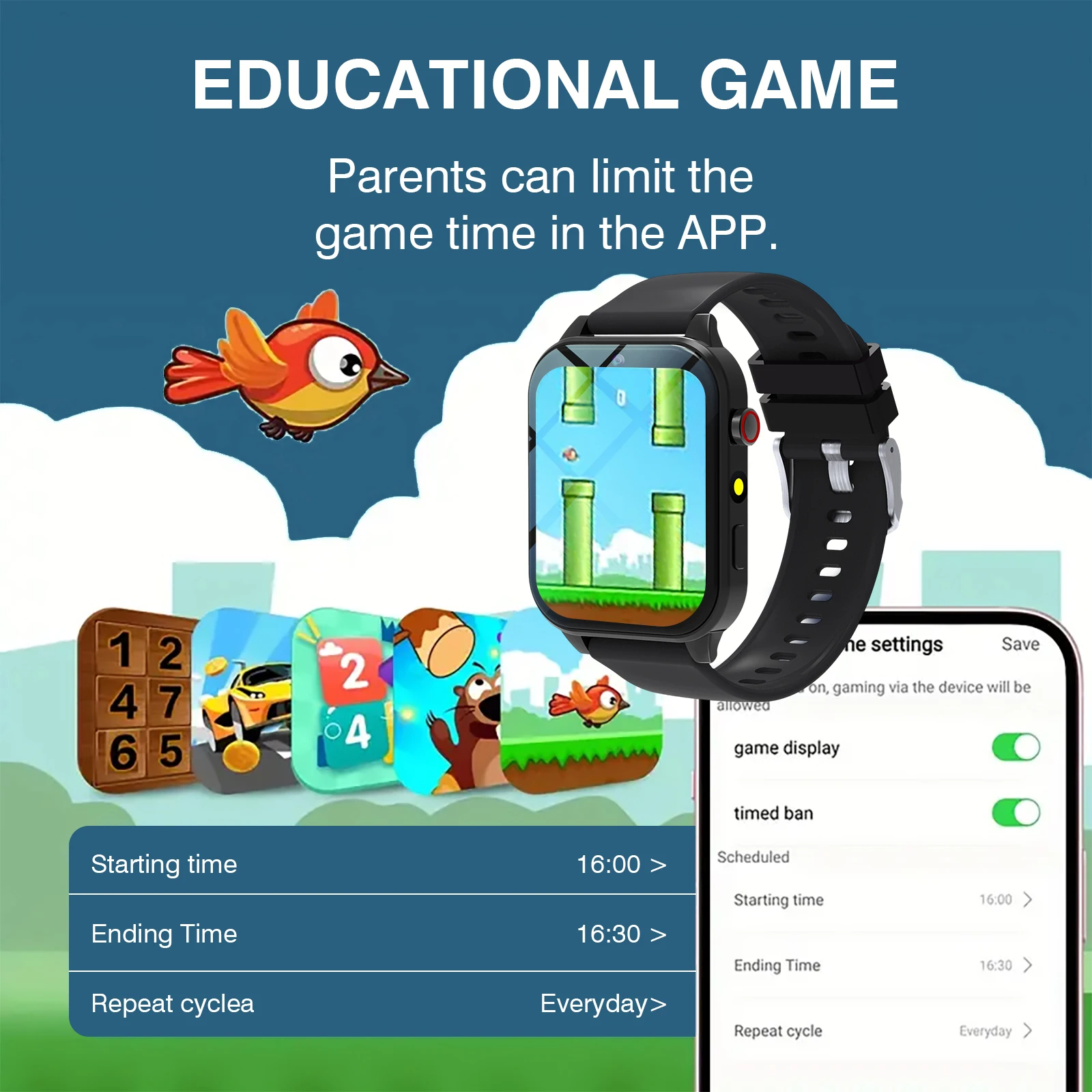 Kids′s Smart Watch 18 Games Ca - Smartwatch Watches Gift For Girls recensie en prijs