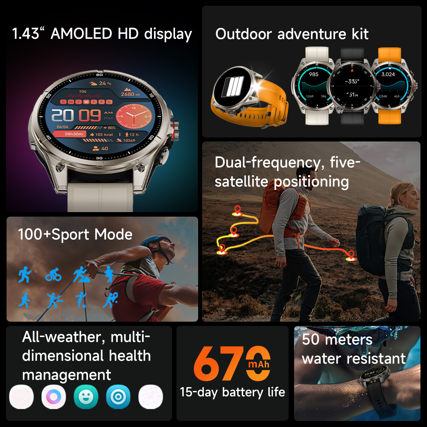DAORKOW 2025 latest outdoor sp - Smartwatch Latest Watches For Men recensie en prijs