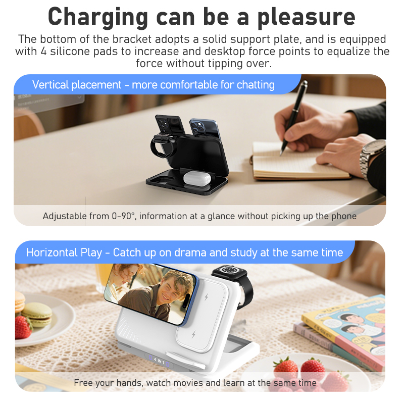 4 in 1 Dual Phone Wireless Cha - Smartwatch Watches Xiaomi recensie en prijs