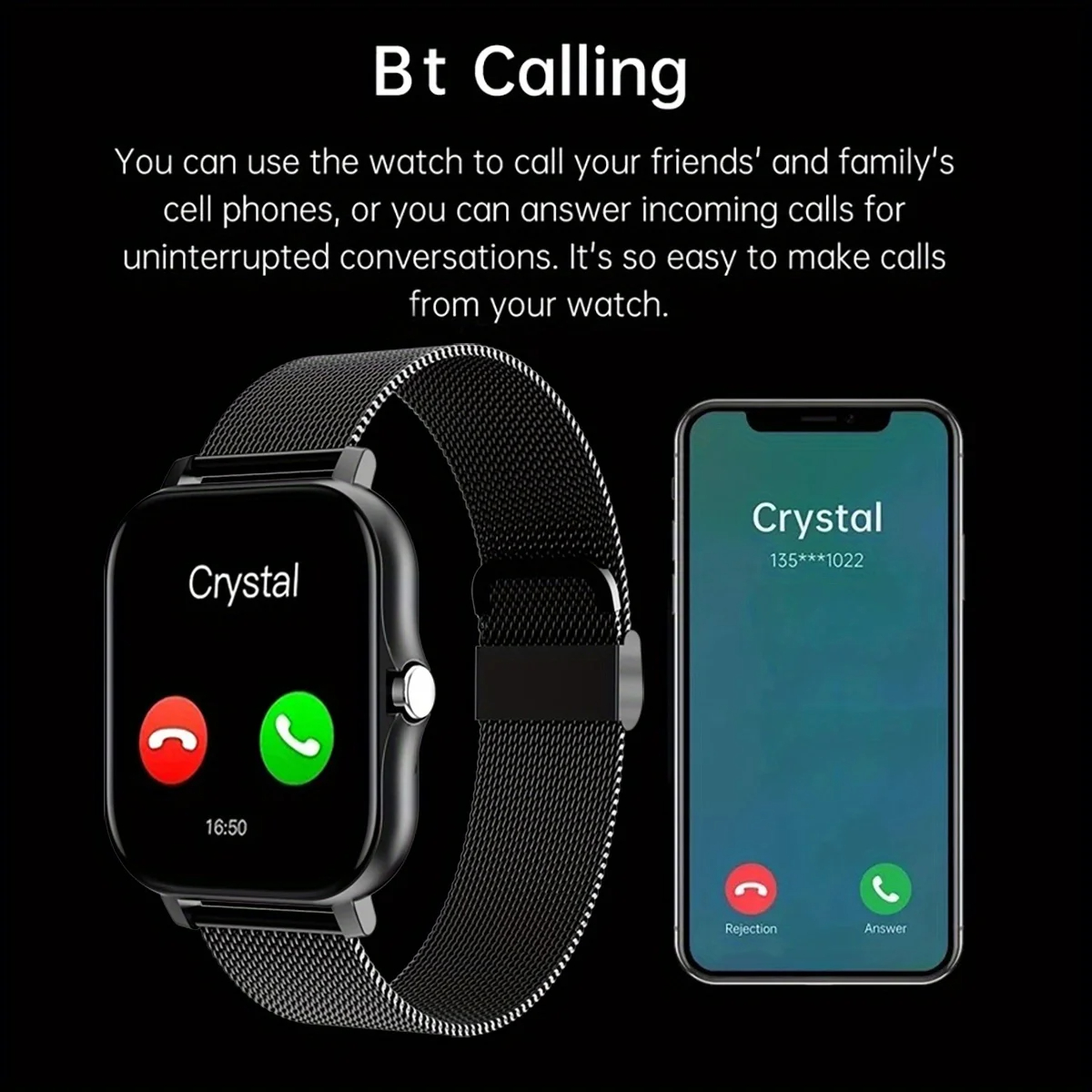 Smart Watch For Android IOS Wa - Smartwatch Watches Gift For Women recensie en prijs