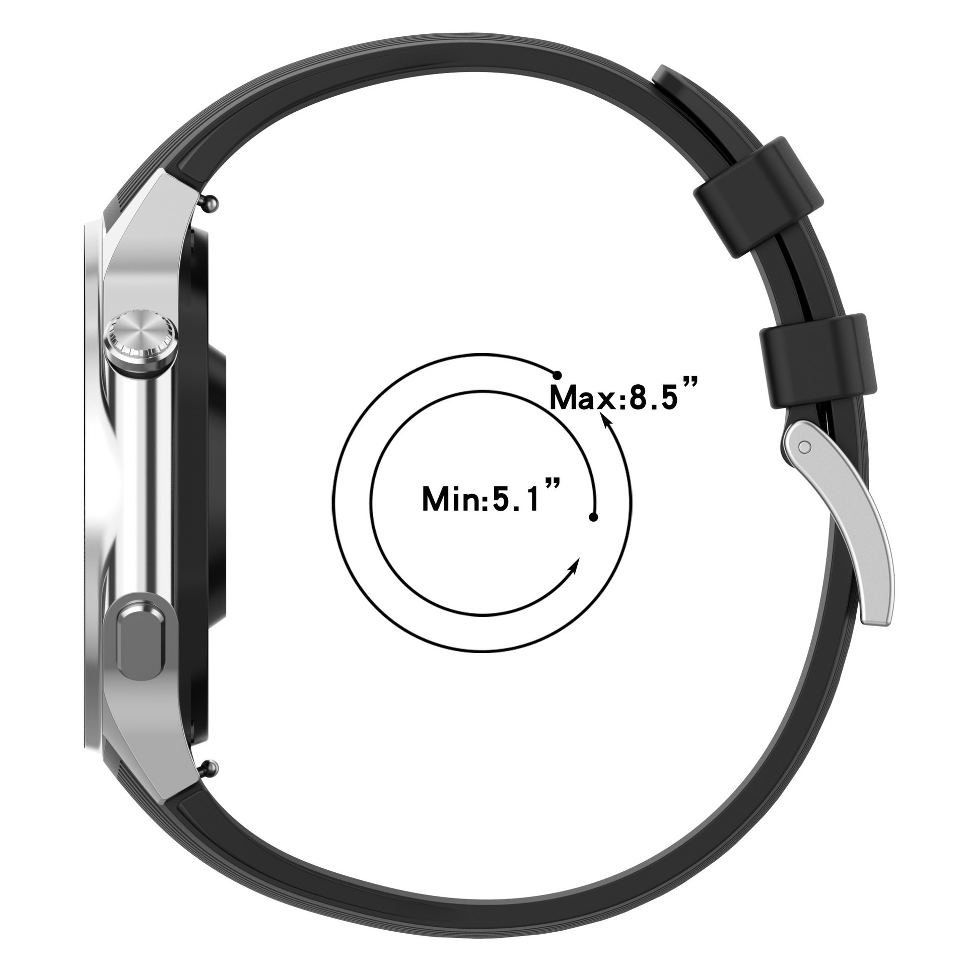 No Gap Silicone Watchband For  - Smartwatch Oppo Watch recensie en prijs