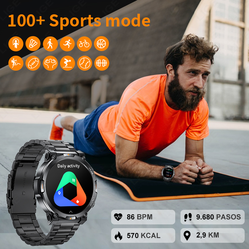 LIGE Outdoor Sports Smart Watc - Smartwatch Latest Watches For Men recensie en prijs