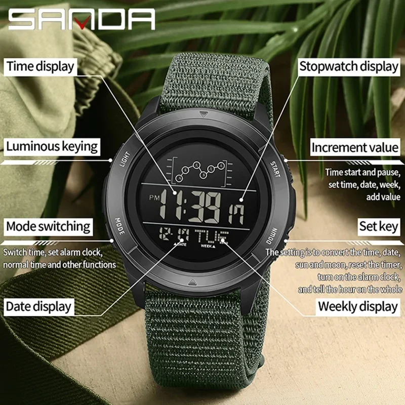 SANDA Military Sport Man Watch - Tide Watch Surf recensie en prijs