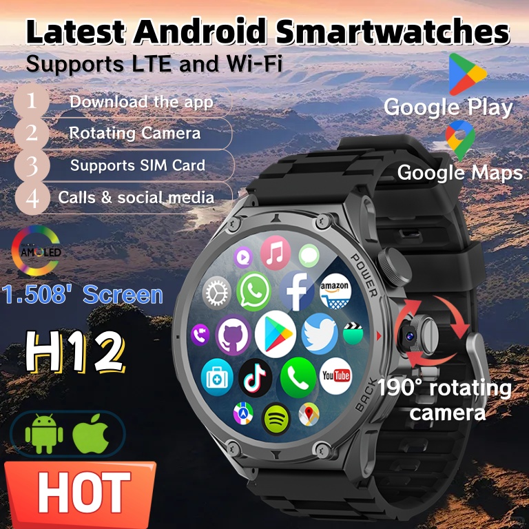 Latest Model H12 Smart Watch 4 - Smartwatch Latest Watches For Men recensie en prijs