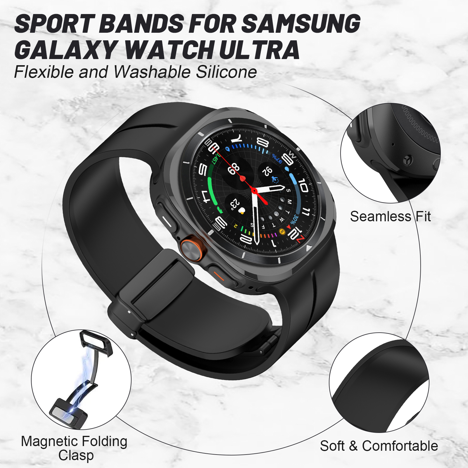 Magnetic For Samsung Galaxy wa - Smartwatch Samsung Watches For Men recensie en prijs