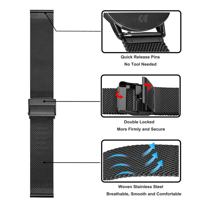 22mm Stainless Steel Strap For - Fossil Watches Smartwatch Hybrid recensie en prijs