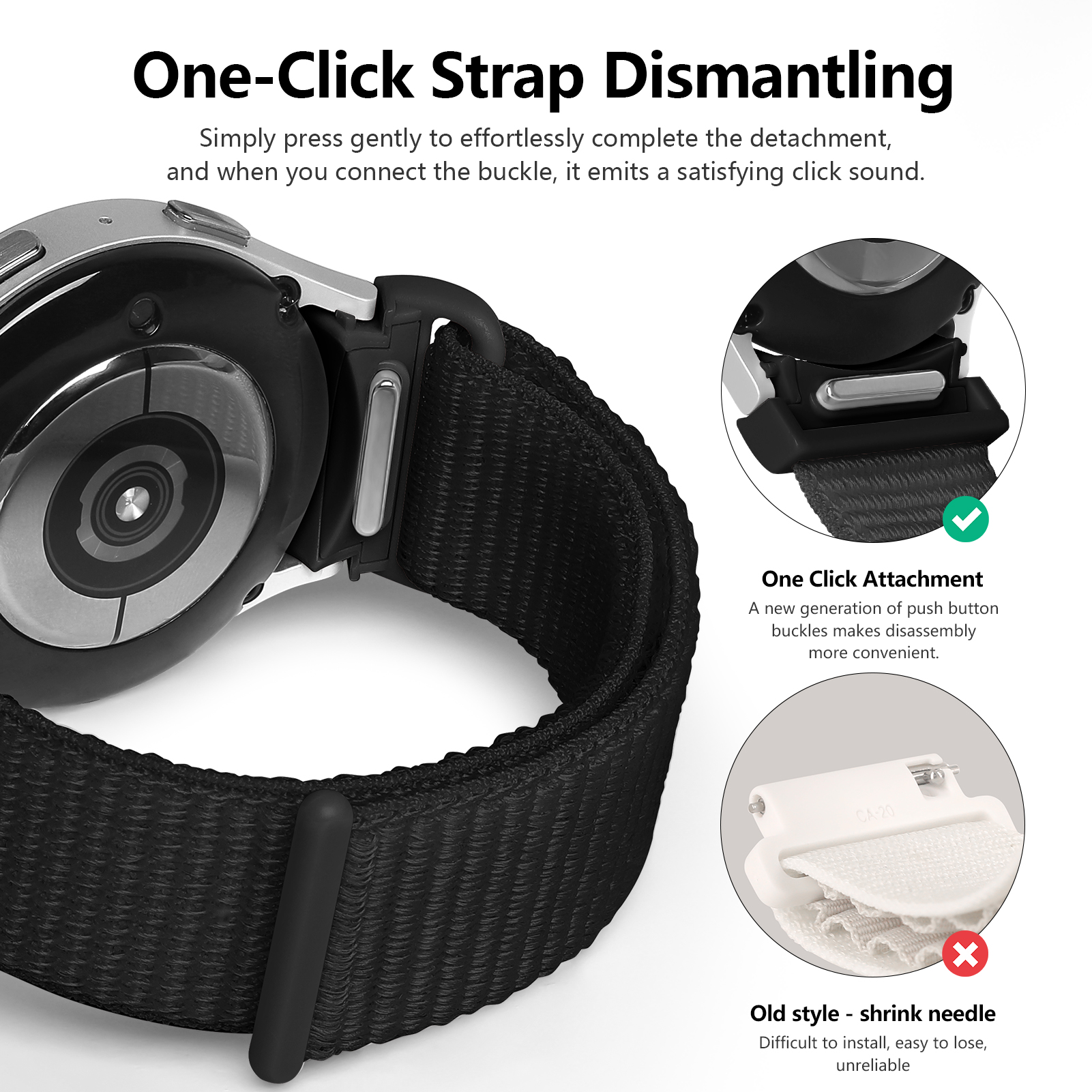 Nylon Loop Strap For Samsung G - Smartwatch Samsung Watches For Men recensie en prijs
