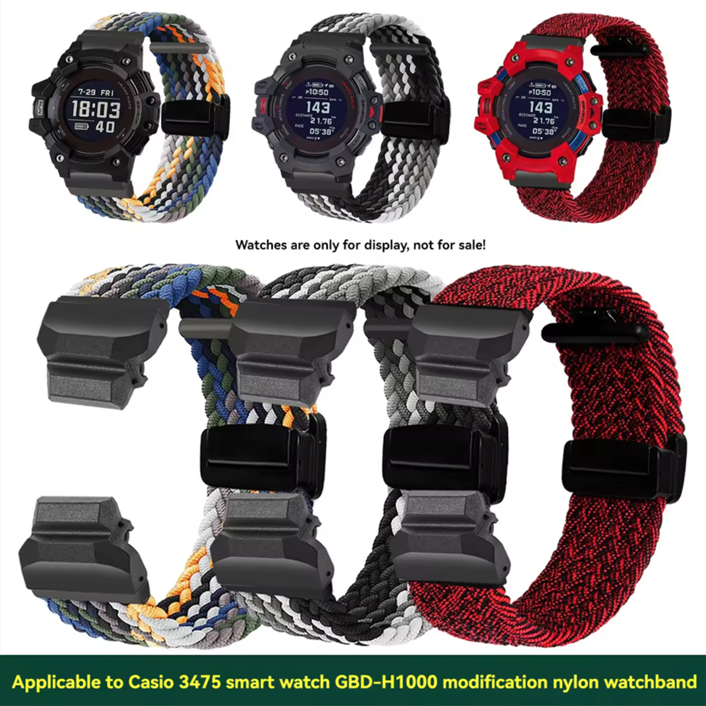 gbd-h1000 nylon Sports watchba - Casio Watches Smartwatch recensie en prijs