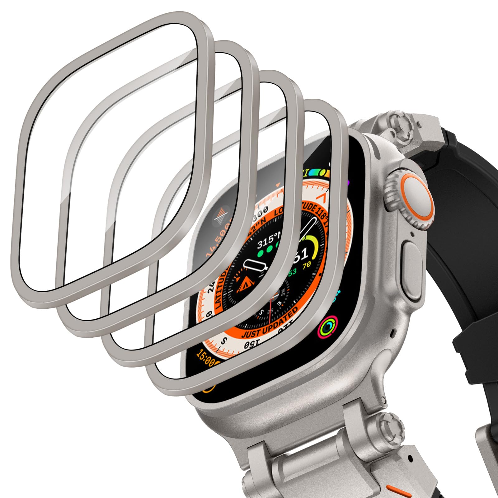 Aluminium Alloy Case+Tempered  - Smartwatch Watches Gift For Women recensie en prijs