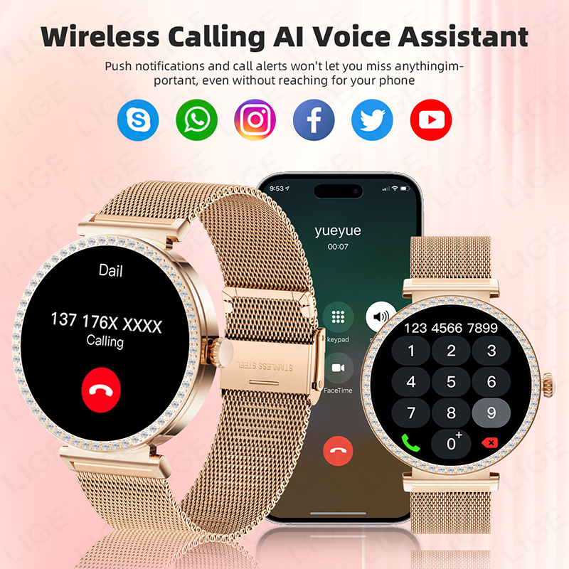 New Luxury Diamond Smart Watch - Smartwatch Health Watches For Women recensie en prijs