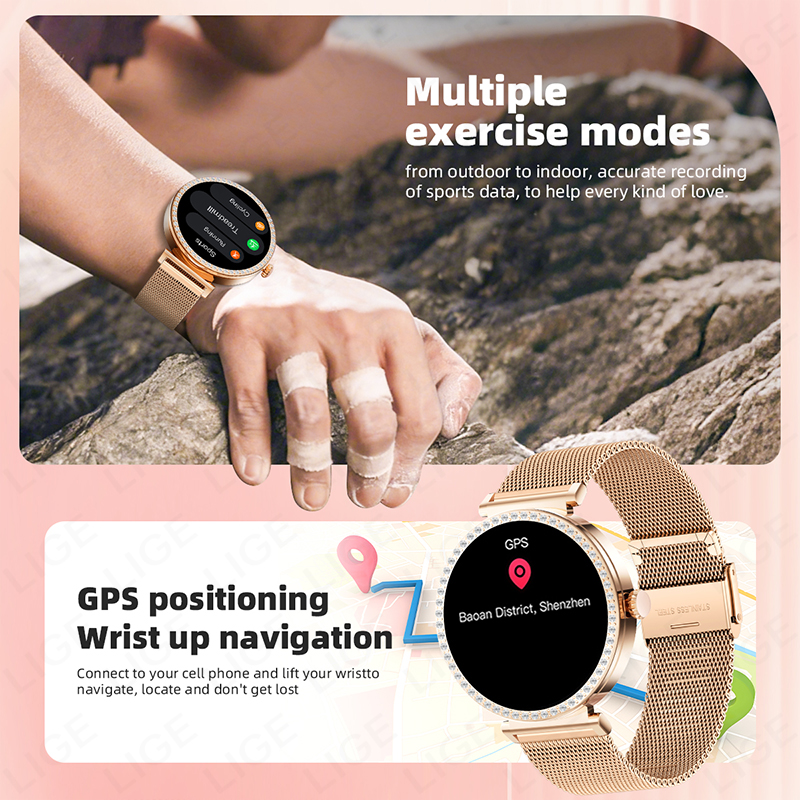 New Luxury Diamond Smart Watch - Smartwatch Health Watches For Women recensie en prijs