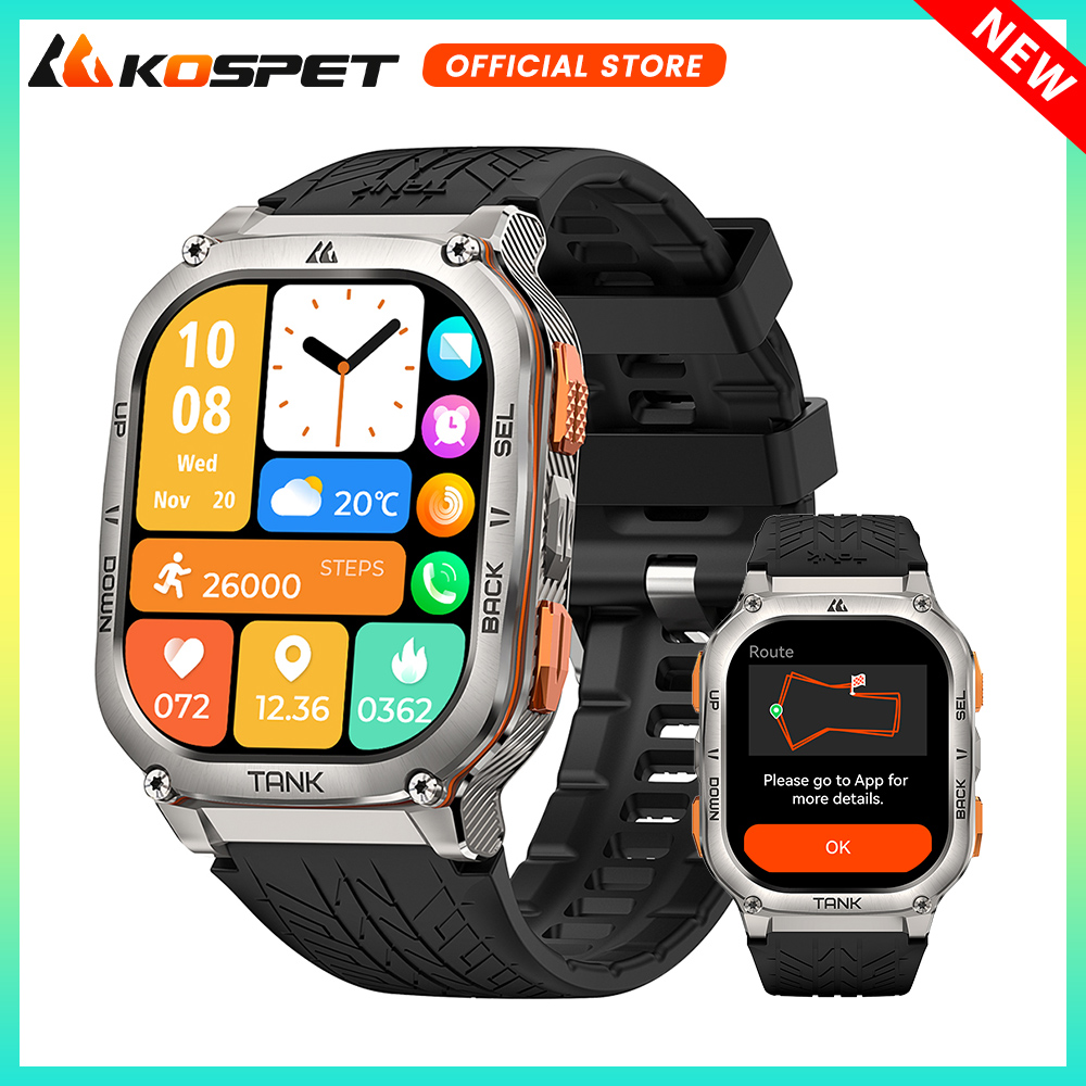 KOSPET TANK M3 Ultra GPS Smart - Altimeter Compass Watch recensie en prijs