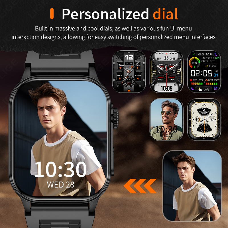 LIGE Smart Watch for Men 3ATM  - Smartwatch Latest Watches For Men recensie en prijs