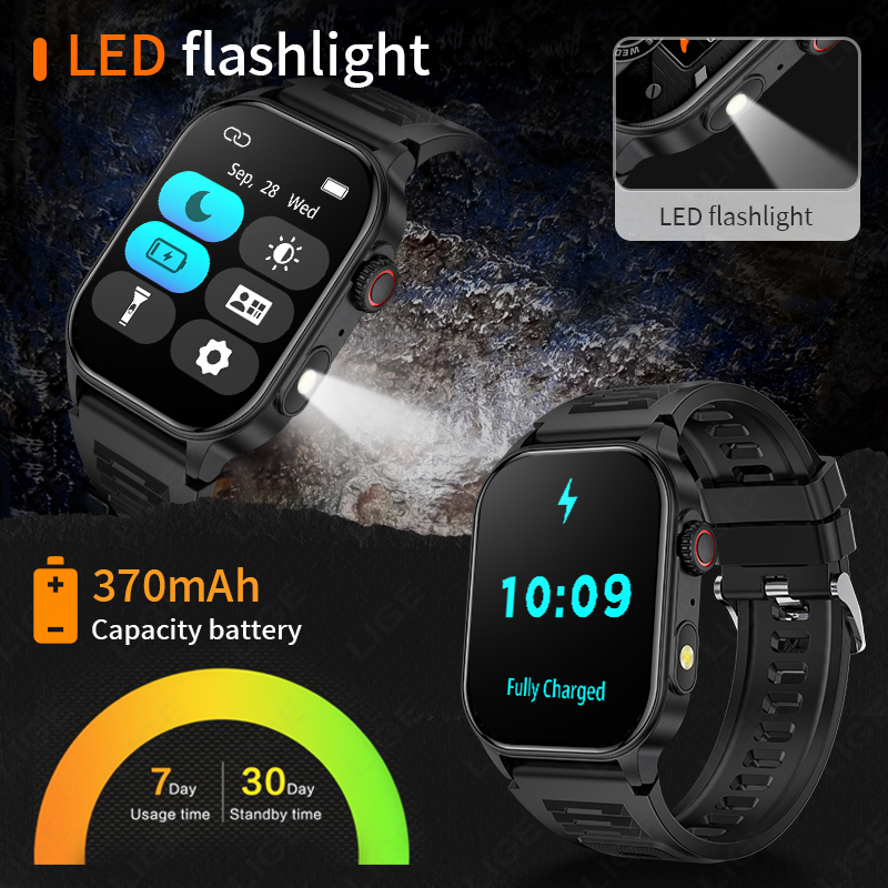 LIGE Smart Watch for Men 3ATM  - Smartwatch Latest Watches For Men recensie en prijs