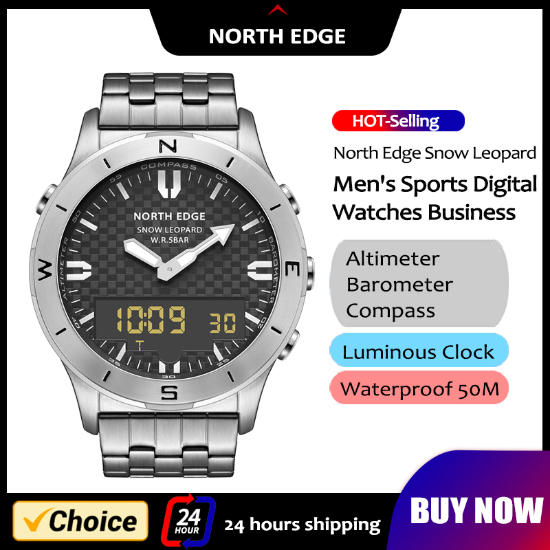NORTH EDGE Men's Sports Digita - Altimeter Compass Watch recensie en prijs