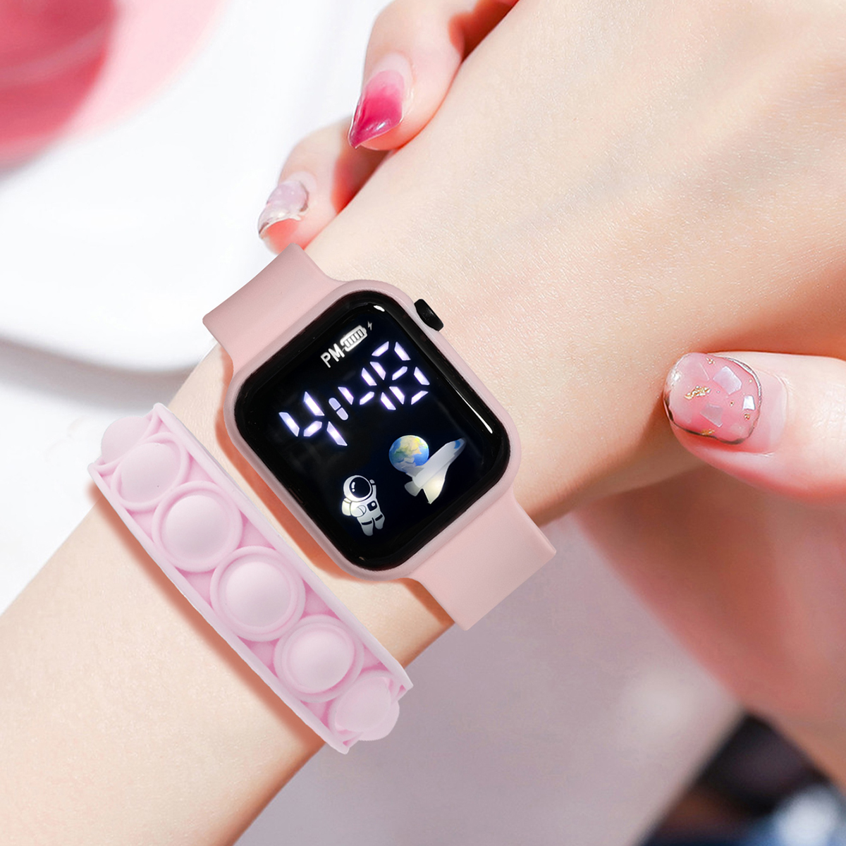 2PCS Children's Smart Watch Br - Smartwatch Watches Gift For Girls recensie en prijs