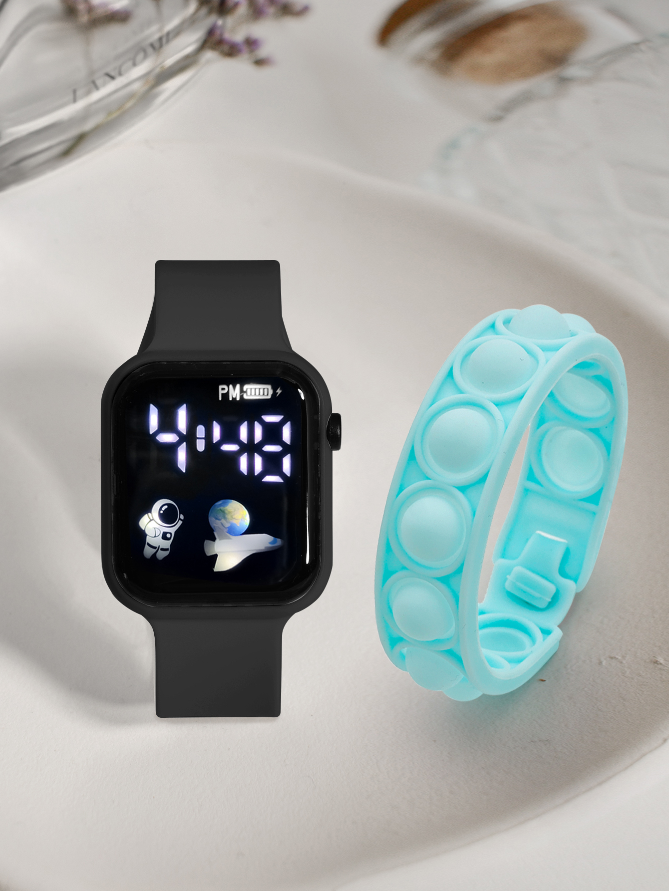 2PCS Children's Smart Watch Br - Smartwatch Watches Gift For Girls recensie en prijs